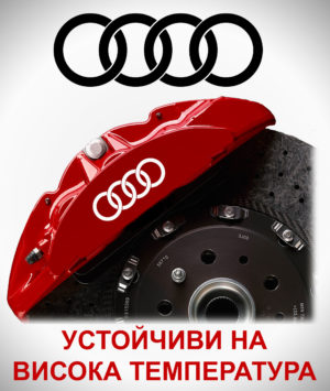 Стикери за спирачни апарати AUDI RINGS